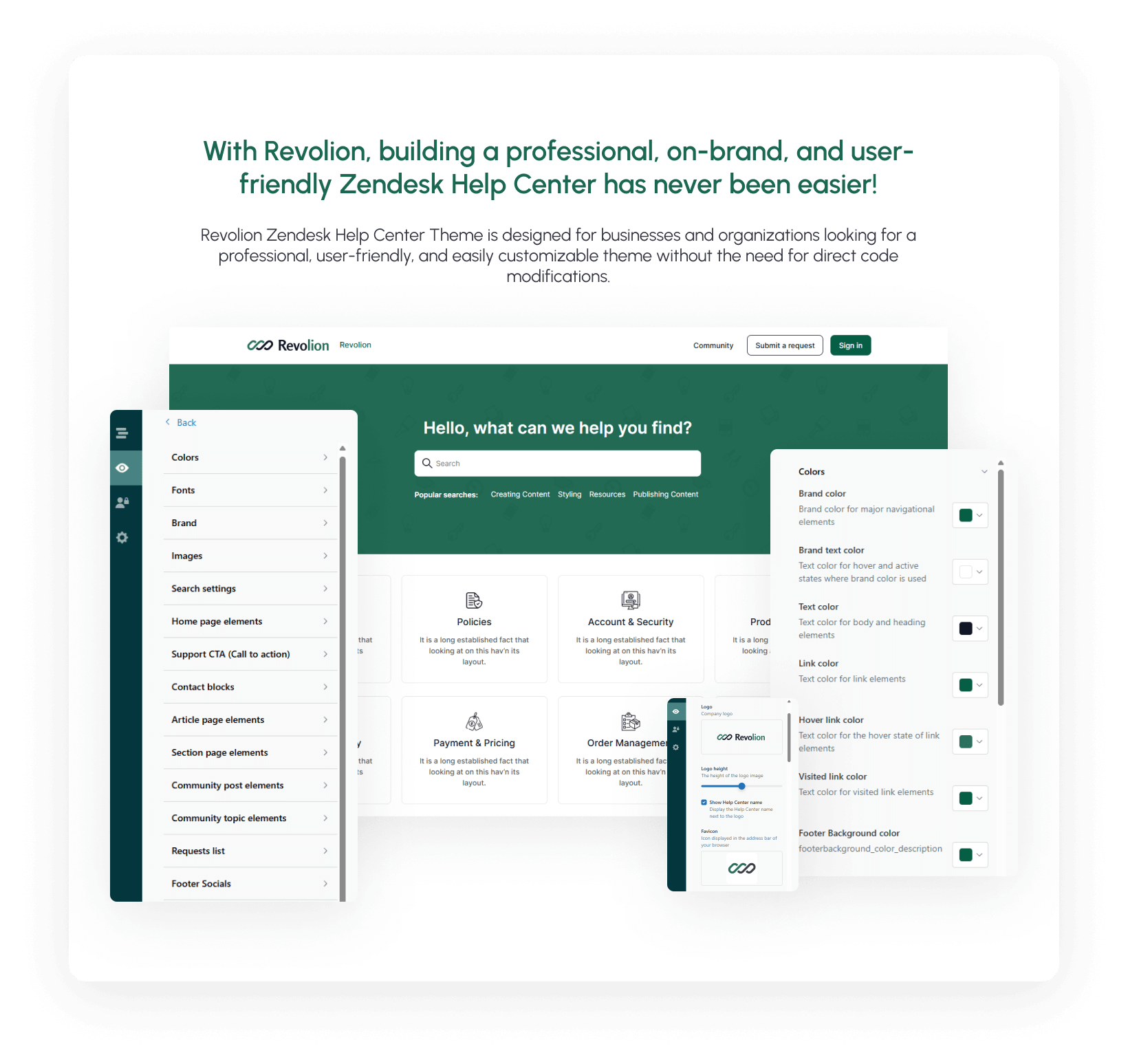 Revolion Featured Admin Settings